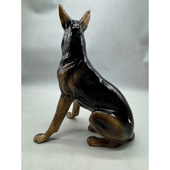 Vintage ceramica German Shepherd Figurine cuernavaca Mexico statue 14" READ - Picture 10 of 16